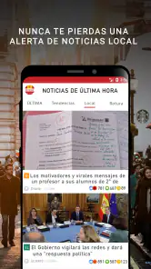 Noticias última hora screenshot