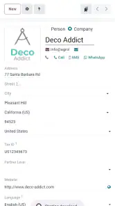 Odoo screenshot