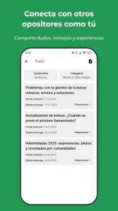 OpositApp screenshot