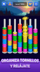 Ordena Tuercas: Colores screenshot