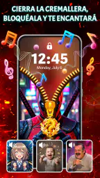 Pantalla Bloqueo Zíper & Fondo 5