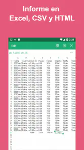 Parte de horas - Horas trabajo screenshot