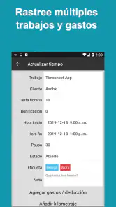 Parte de horas - Horas trabajo screenshot