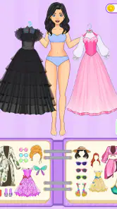 Pegatinas Muñeca Juego Vestir screenshot