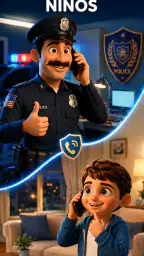 Policia de Niños Llamada Falsa 1