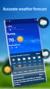 Previsión meteorológica screenshot