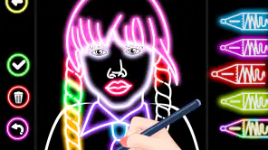 Princess Coloring Book Glitter screenshot