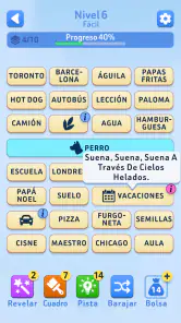 Puentes de Palabras Conexiones screenshot