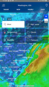 Radar meteorológico screenshot