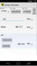 Radioactive Decay Calculator 1