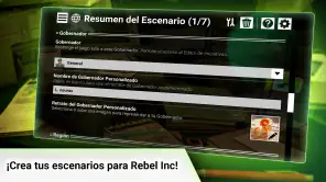 Rebel Inc Creador de Escenario screenshot