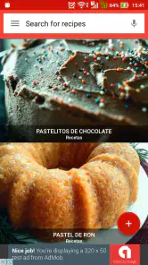 Recetas de pasteles screenshot