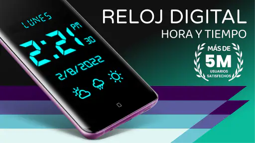 Reloj digital y clima 7