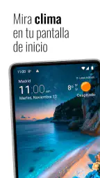 Reloj y clima transparente 1
