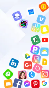 Rolling Icon Fondo pantalla 3D screenshot
