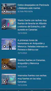 RTVE el Tiempo screenshot