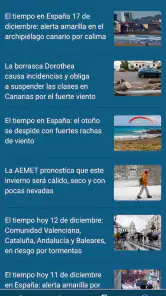 RTVE el Tiempo screenshot