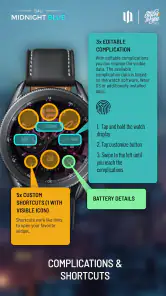 S4U Midnight Blue - watch face screenshot
