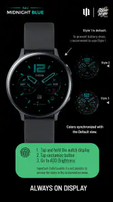 S4U Midnight Blue - watch face screenshot