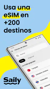 Saily: datos eSIM para viajar screenshot