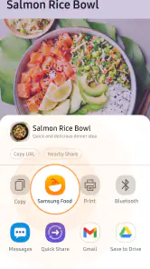 Samsung Food: Plan de comidas screenshot