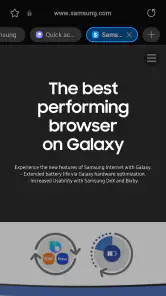 Samsung Internet Browser screenshot