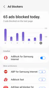 Samsung Internet Browser screenshot
