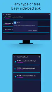 Send files to TV screenshot