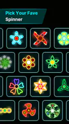 Spinner de dedo: Arte glow 3