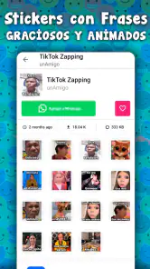 Stickers graciosos para WhatsA screenshot