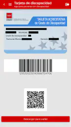 Tarjeta de discapacidad 2