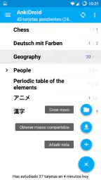 Tarjetas AnkiDroid 3