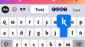 Teclado fonts: Letras y fuente screenshot