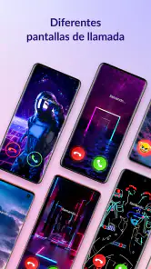 Tema colorido de llamada screenshot
