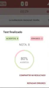 Test de Constitución Española screenshot