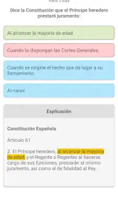 Test de Leyes para oposiciones screenshot
