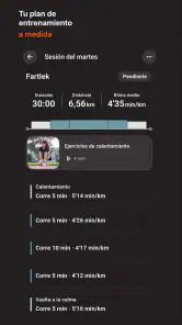 Vercho: entrenamiento running screenshot