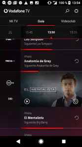 Vodafone TV screenshot