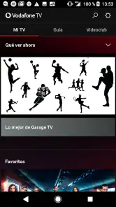 Vodafone TV screenshot
