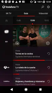 Vodafone TV screenshot