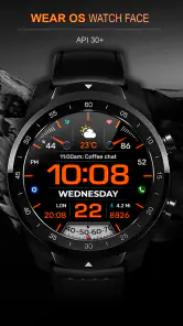 WFP 233 Digital watch face screenshot
