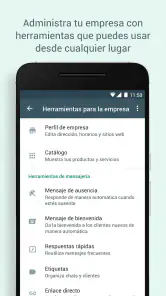 WhatsApp Business screenshot