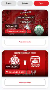 WYDAD TICKETING screenshot