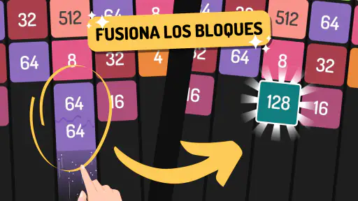 X2 Blocks 2048 Lanza y Fusiona 2