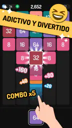 X2 Blocks 2048 Lanza y Fusiona 4