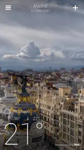 Yahoo Tiempo screenshot