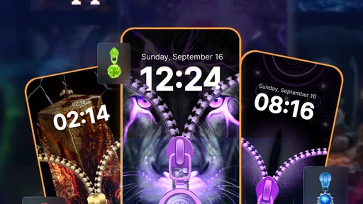 Zipper Lock Screen: Zip Theme 1