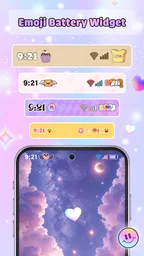 Cute Emoji Battery Widget 1