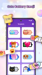 Cute Emoji Battery Widget 2