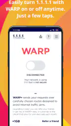 1.1.1.1 + WARP: Safer Internet 1